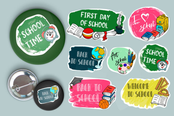 Back to School Labels: Typography Meets Creative Design