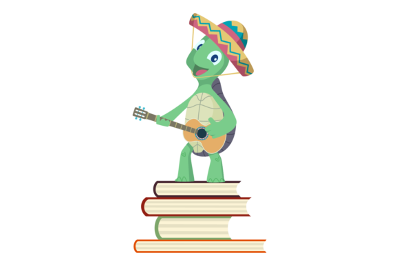 Back to School Turtle and Book
