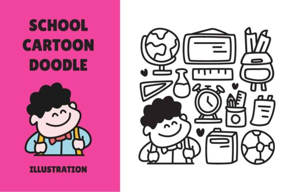 Cartoon Doodle Back to School Guide