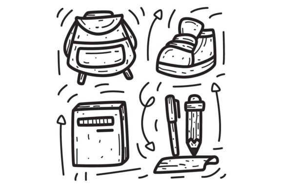 Doodle Back to School in Modern Design