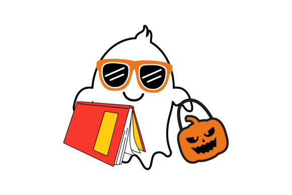 Halloween Back to School Ghost: A Versatile Design Resource for Creators and Marketers