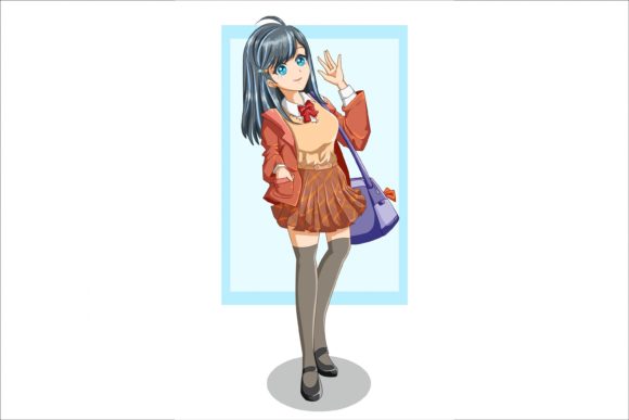 Happy Teenage Girl Back to School