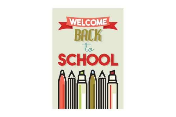 Welcome Back to School Retro Poster for Creative Projects